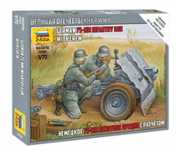 6156  техника и вооружение  Немецкая пушка 75мм (1:72) 4600327061560