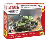 6190  техника и вооружение  КВ-1 обр. 1941г. с пушкой Ф-32  (1:100) 4600327061904
