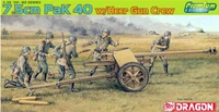6433  техника и вооружение  пушка  с расчетом 7,5 см. Pak 40 (1:35) 89195864338