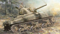 6701  техника и вооружение  M4A1 75mm EARLY VERSION  (1:35) 89195867018