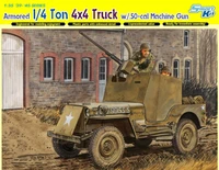 6714  техника и вооружение  Armored 1/4 Ton 4x4 Truck w/.50-cal Machine Gun (1:35) 89195867148