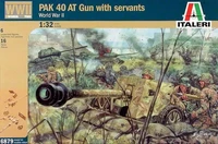 6879  техника и вооружение  WWII GERMAN PAK40 AT GUN with crew (1:32) 8001283068796