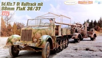 6971  техника и вооружение  Sd.Kfz. 7 Late Production mit 8.8cm FlaK 36/37  (1:35) 89195869715