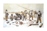 7071  техника и вооружение 15 cm. NEBELWERFER 41 with CREW (1:72) 8001283070713