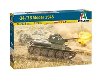 7078  техника и вооружение  Танк-34/76 Model 1943  (1:72) 8001283070782