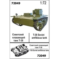 72049  техника и вооружение  Плавающий танк Т-38  (1:72) 2000002082163