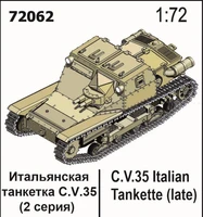 72062  техника и вооружение  Итальянская танкетка С.V.35 (2-я серия)  (1:72) 2000002202585