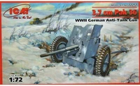 72251  техника и вооружение  Пушка 3,7 cm Пак-36 (1:72) 2000000003825