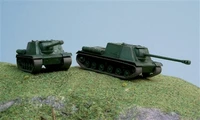 7503  техника и вооружение  САУ  ISU-122 (2 FAST ASSEMBLY MODELS) (1:72) 2000002114147