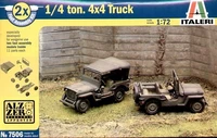 7506  техника и вооружение  Willys Jeep 1/4 Ton 4x4  (1:72) 8001283075060