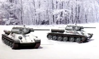 7523  техника и вооружение  Танк-34/76 мод.42  (2 быстросборные модели) (1:72) 8001283075237