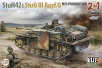 8017  техника и вооружение  StuH 42 &amp; StuG III Ausf. G Mid Production 2 in 1  (1:35) 4897051423065