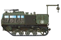 82921  техника и вооружение  тягач  M4 High Speed Tractor (155mm/8-in./240mm)  (1:72) 6939319229212