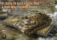 BT-025  техника и вооружение  Pz.Kpfw.IV Ausf. J Early/Mid &amp; Railway Flatbed Ommr Lim Edition (1:35) 6971995749141