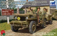 CB35106  техника и вооружение  US GPW 1/4ton 4×4 Utility Truck (Mod.1942) w/Trailer &amp; Crew  (1:35) 4544032692315