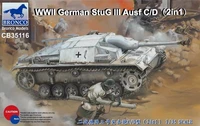 CB35116  техника и вооружение  StuG III Ausf C/D (2in1) with StuK 37/L24 or StuK 40/L48  (1:35) 4544032758899