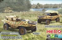 H35003  техника и вооружение  German Pkw.K2s Schwimmwagen Type 166  2 in 1  (1:35) 4710207350032