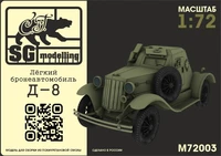 M72003  техника и вооружение  Лёгкий бронеавтомобиль Д-8  (1:72) 2000002128786