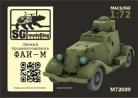 M72009  техника и вооружение  Лёгкий бронеавтомобиль ФАИ-М  (1:72) 2000002201397