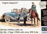 MB35151  техника и вооружение  German military radio car Sd.Kfz.2 Type 170VK with crew, WW I  (1:35) 2000000084657