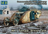 MB72002  техника и вооружение  MK I "Female" Британский танк, 1916г. (1:72) 2000000060552