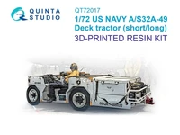 QT72017  техника и вооружение  Палубный тягач US NAVY AS32A-49, короткая/длинная версия (1:72) 2000002191759