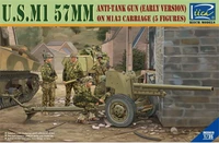 RV35019  техника и вооружение  U.S. M1 57mm Anti-tank gun on M1A3 Carriage (early version)  (1:35) 6953391900357