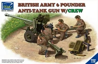 RV35042  техника и вооружение  British Army 6 Pounder Anti-Tank Gun w/Crew  (1:35) 4544032724030