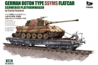 TK3501A  техника и вооружение  German 80-ton Type SSYMS Flatcar w\early feature  (1:35) 6957678112853