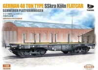 TK3504C  техника и вооружение  German 48 tons SSkra Köln Flatcar Schwerer Platformwagen  (1:35) 6957678112983