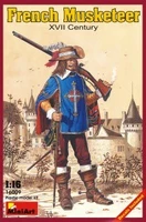 16009  фигуры  FRENCH MUSKETTER XVII CENTURY  (1:16) 4820041100301