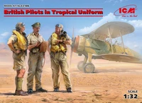 32106  фигуры  British Pilots in Tropical Uniform (1939-1943)  (1:32) 2000000153179