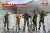 48087  фигуры  US Pilots &amp; Ground Personnel (Vietnam War)  (1:48) 4823044408016