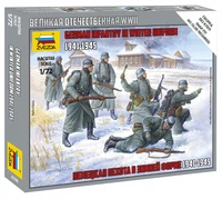 6198  фигуры  Немецкая пехота 1939-1942гг (зима) (1:72) 4600327061980