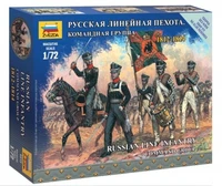 6815  фигуры  Русская линейная пехота. Командная группа  (1:72) 4600327068156