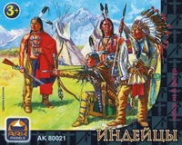 80021  фигуры  Индейцы, набор из 8 фигур (65 мм) 2000000072951
