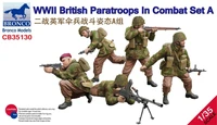CB35130  фигуры  WWII British Paratroops In Combat Set A  (1:35) 4544032755317
