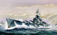 05762  флот  USS Alabama (BB-60)  (1:700) 9580208057620