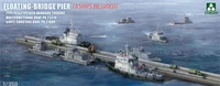 6015  флот  Floating-Bridge Pier + 8 Auxilliary Vessels (Пирс + 8 кораблей)  (1:350) 4897051423324