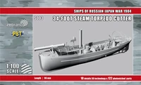 S003  флот  34-футовый паровой торпедный катер 1904г. (3D+деревянные дет. + фототравление)  (1:100) 2000002182788