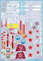 32014  декали  ОКБ Y@K-3 Асы ВВС РККА  (1:32) 2000000190716