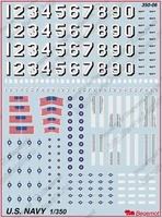350006  декали  ВМФ США  (1:350) 2000002118398