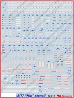 72013  декали  М&amp;-8/-17 технические надписи  (1:72) 2000000183787