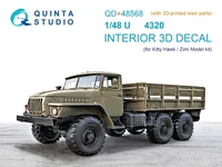 QD+48568  декали  3D Декаль интерьера кабины УР@Л-4320 (KittyHawk/Zimi model) (c 3D)  (1:48) 2000002183761
