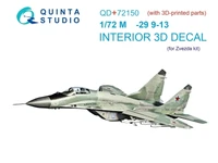 QD+72150  декали  3D Декаль интерьера M&amp;G-29 9-13 (7278 Звезда) (с 3D-печатными деталями)  (1:72) 2000002169215