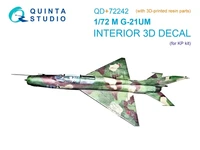 QD+72242  декали  3D Декаль интерьера кабины M&amp;G-21УМ (KP) (с 3D-печатными деталями)  (1:72) 2000002201854