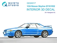 QD24017  декали  3D Декаль интерьера кабины Nissan Skyline GT-R R32 (Hasegawa)  (1:24) 2000002169703