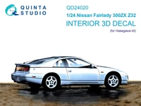 QD24020  декали  3D Декаль интерьера кабины Nissan Fairlady 300ZX Z32 (Hasegawa)  (1:24) 2000002169727