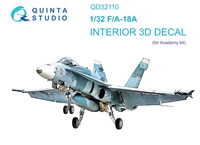 QD32110  декали  3D Декаль интерьера кабины F/A-18A (Academy)  (1:32) 2000002150978