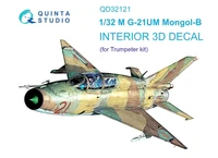 QD32121  декали  3D Декаль интерьера кабины M&amp;G-21УМ (Trumpeter)  (1:32) 2000002092179